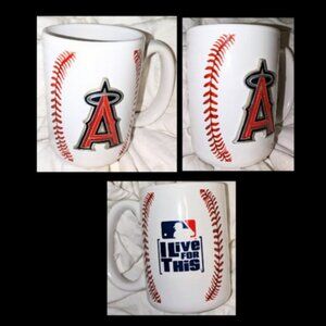 Vintage Los Angeles Anaheim Angels Baseball 3D Mug Cup "I Live For This"